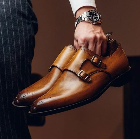 Leather Monk Straps