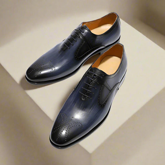 Archie Blue Grey Oxford