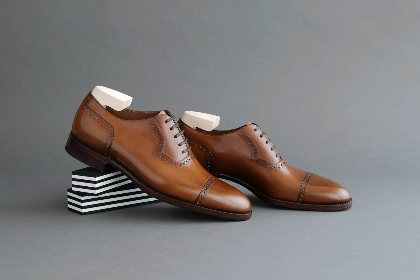 Asher Tan Toe Cap Oxford