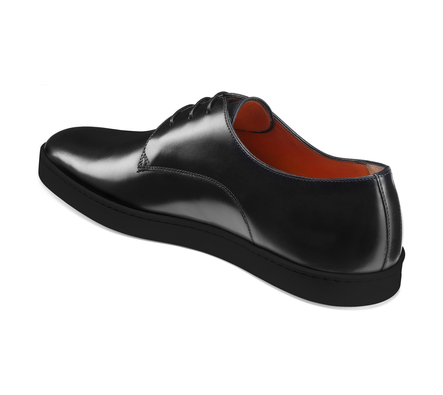 Black Formal Derby Lace Up Sneaker for Men. Black Comfortable Cup Sole.