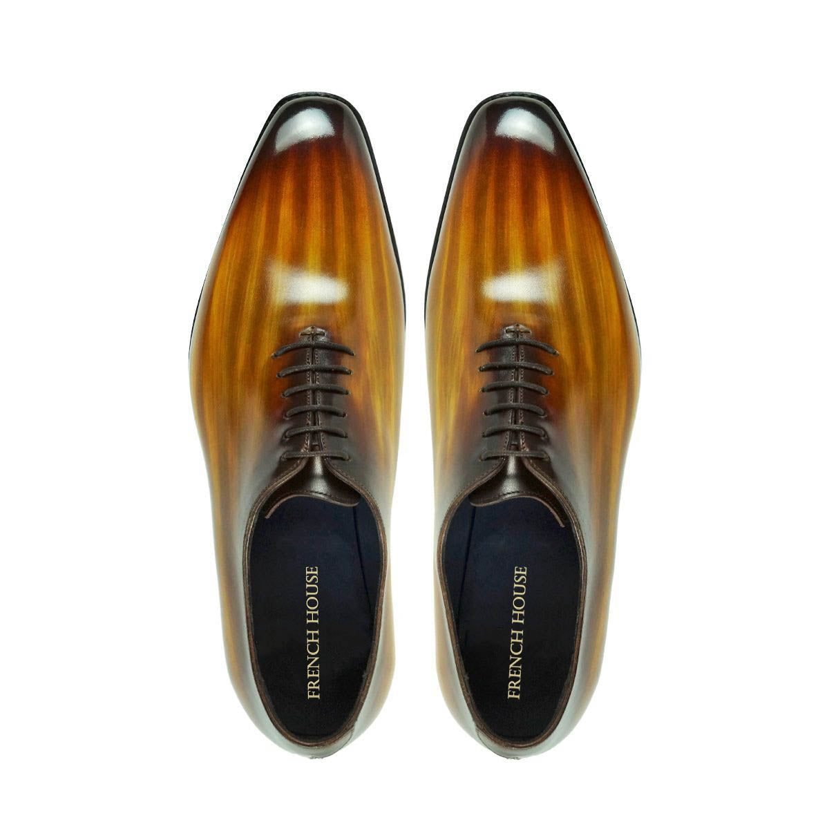 Stoke Cognac Patina Wholecut Oxford