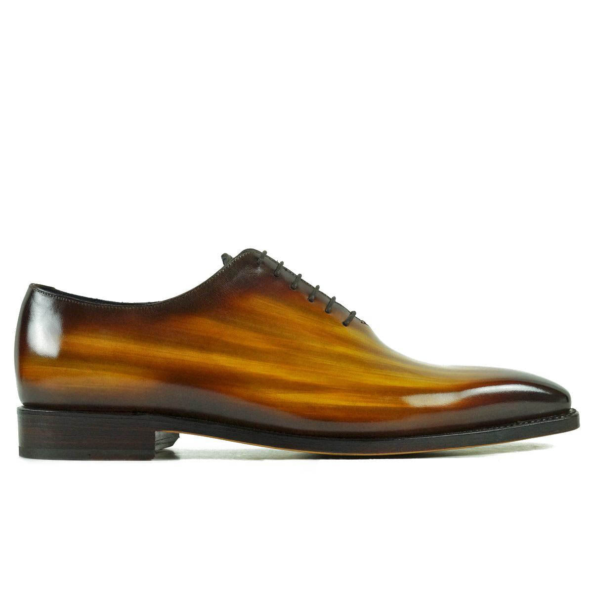 Stoke Cognac Patina Wholecut Oxford