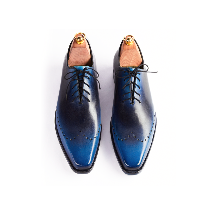 Wright Blue Patina Wholecut Oxford