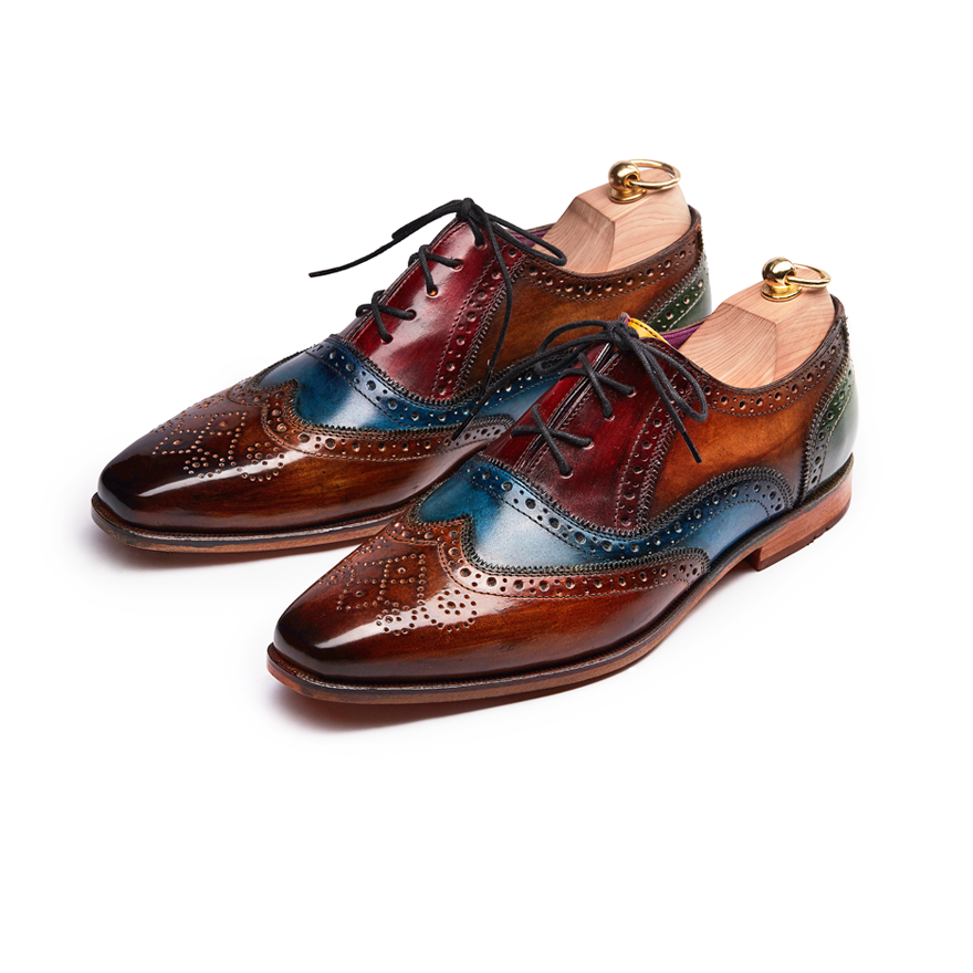 Noah Rainbow Patina Wingtip Oxford