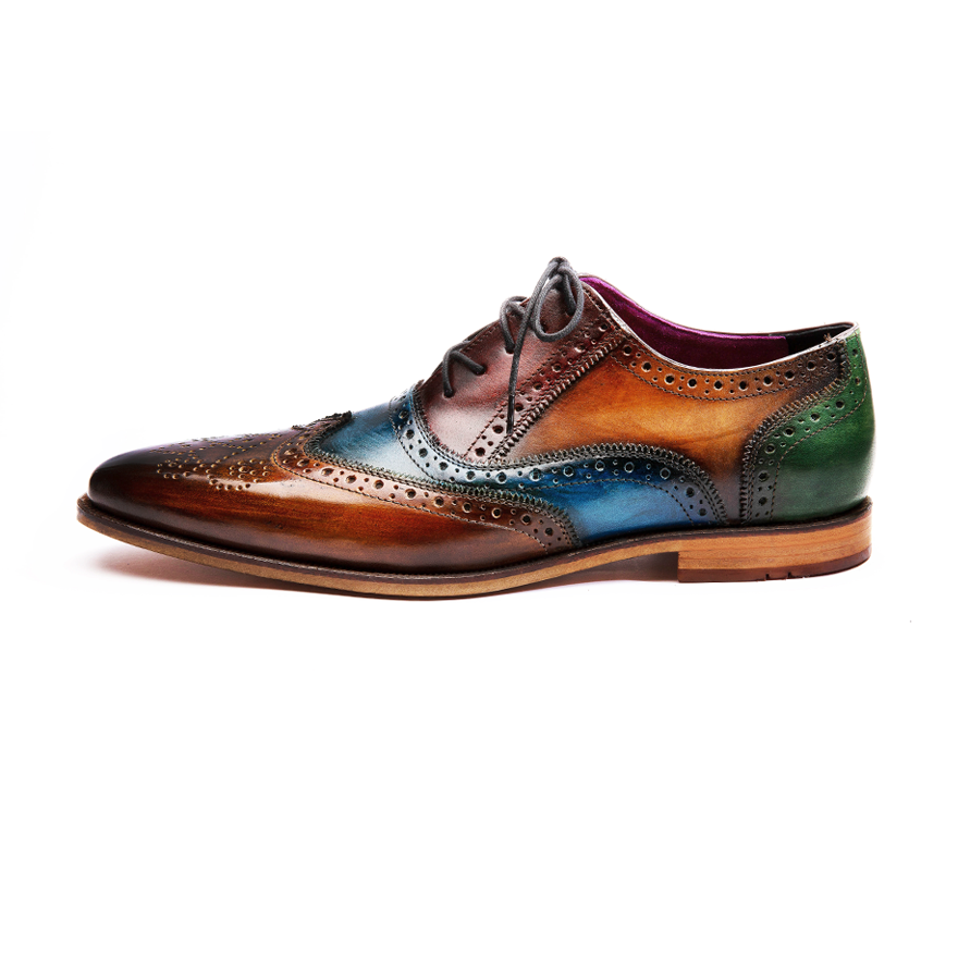 Noah Rainbow Patina Wingtip Oxford
