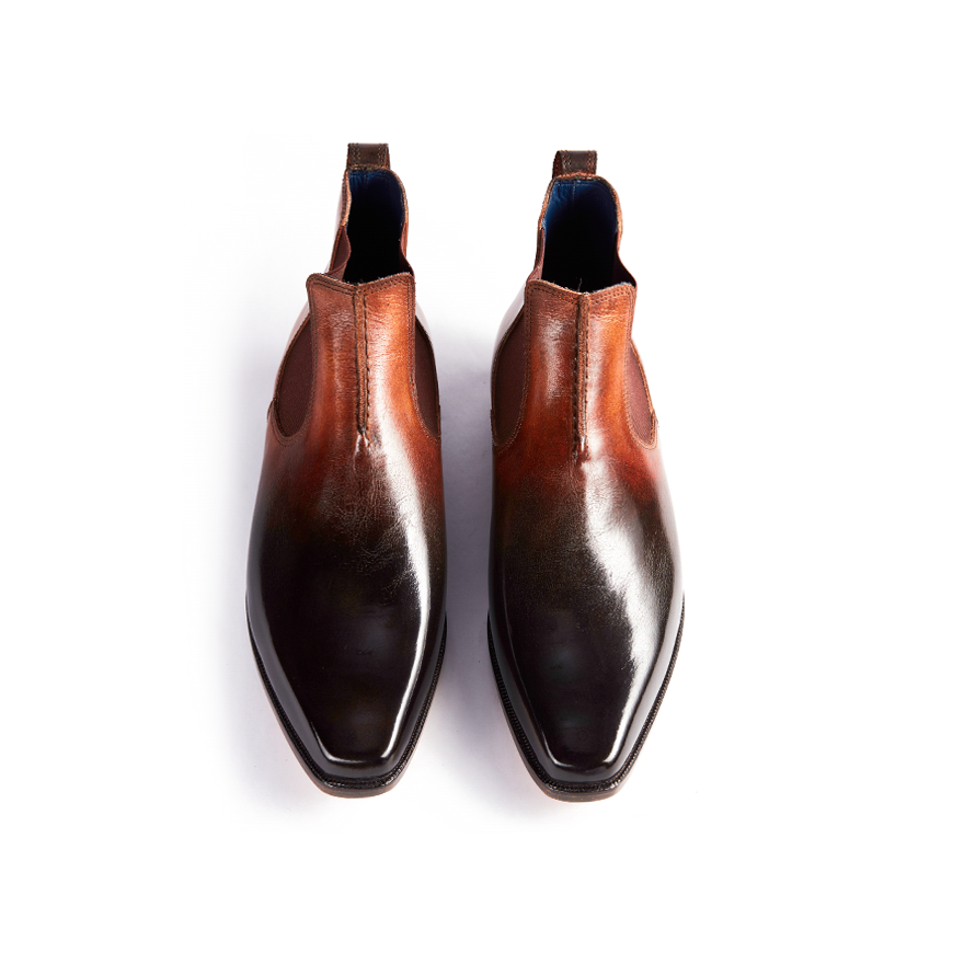 Jack Olive Green & Tan Patina Chelsea