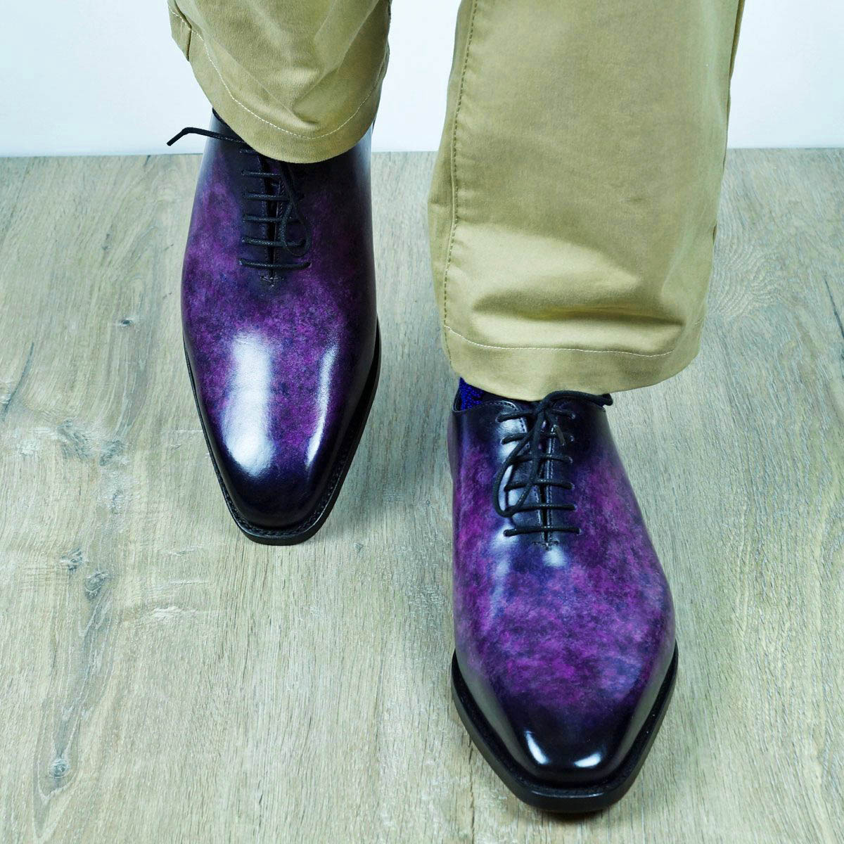 Orson Purple Patina Wholecut Oxford