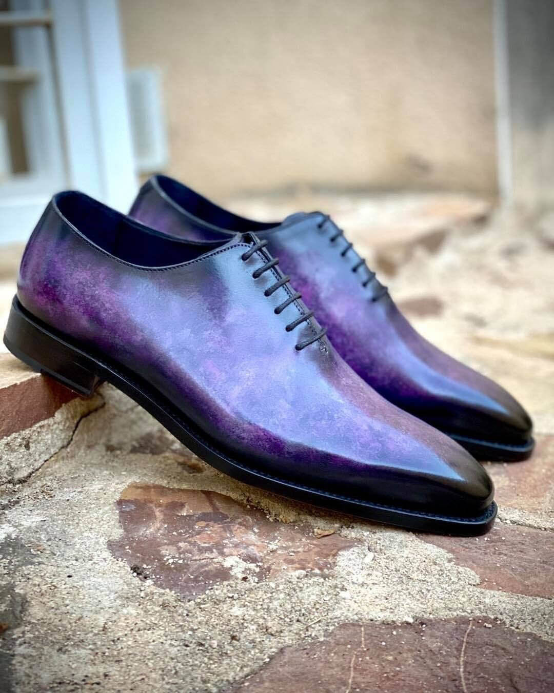 Orson Purple Patina Wholecut Oxford