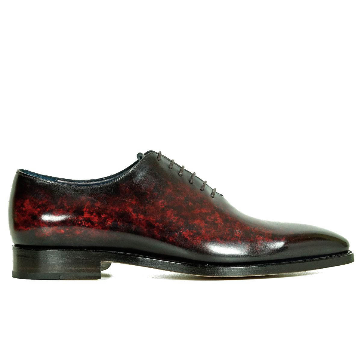 Orson Wine Red Patina Wholecut Oxford