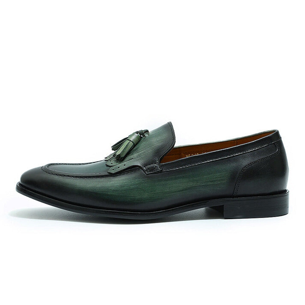Dylan Green Tassel Loafer - Romèro Ferrera