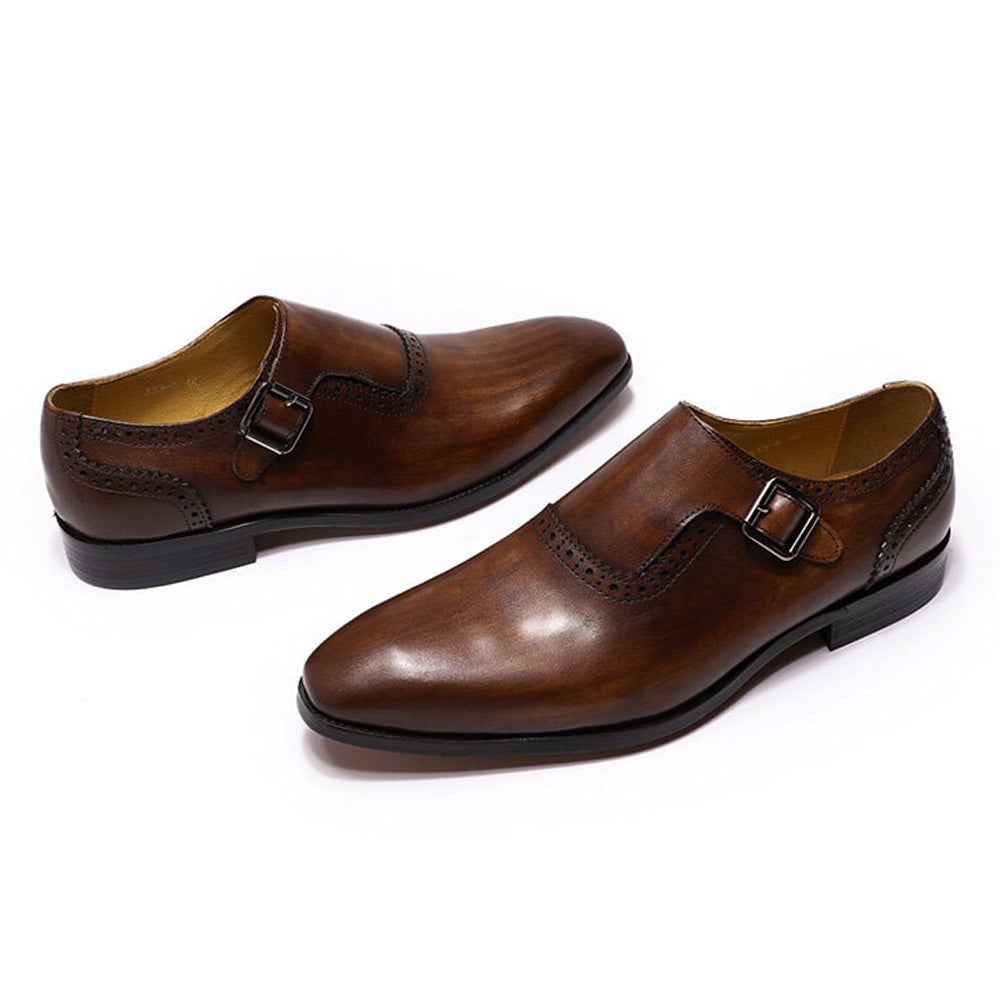 Zack Brown Single Monk Strap - Romèro Ferrera