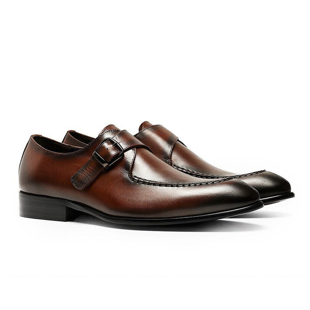 Alan Brown Single Monk Strap - Romèro Ferrera