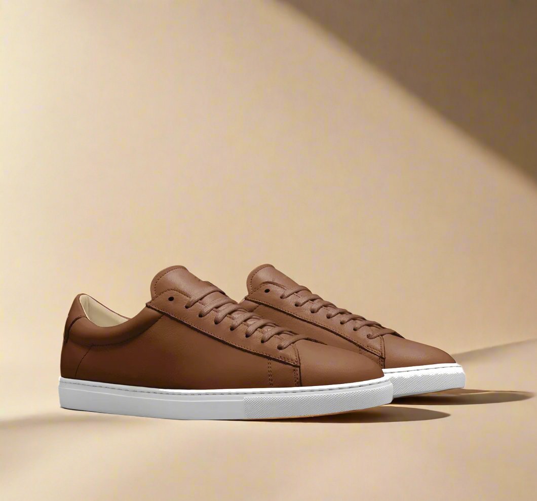 Men's Terra Leather Monogram Sneakers