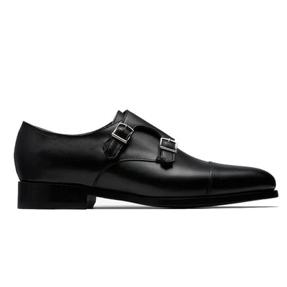 Adam Black Double Monk Strap - Romèro Ferrera