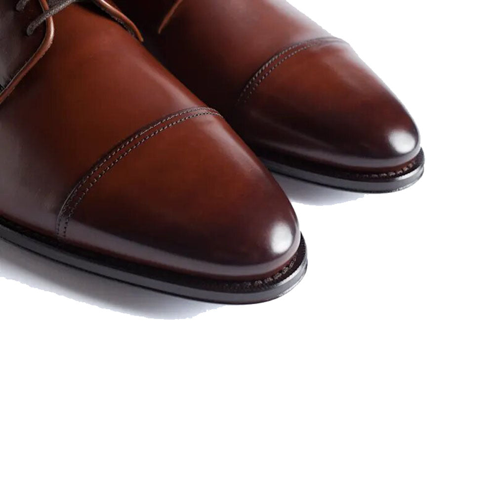 Tan Leather Formal Derby Lace Up Shoes for Men. Manmade Comfortable Sole. Customization Available.