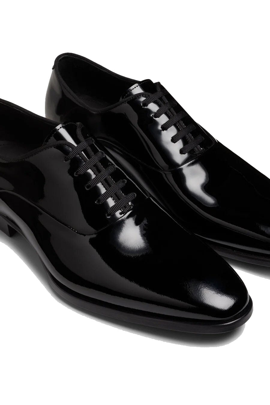 Black Patent Leather Formal Oxford Lace Up Shoes for Men. Manmade Comfortable Sole. Customization Available.