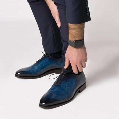 Orson Ocean Blue Patina Wholecut Oxford