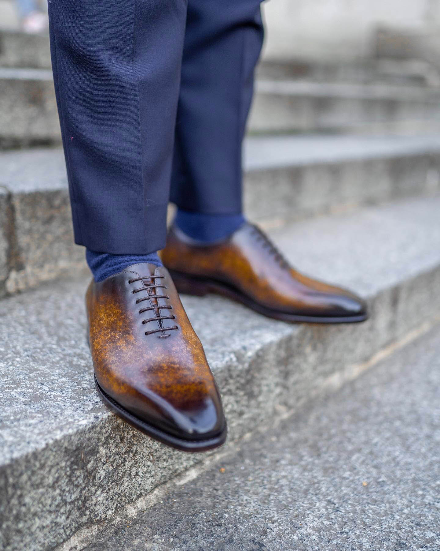 Orson Brown Patina Wholecut Oxford
