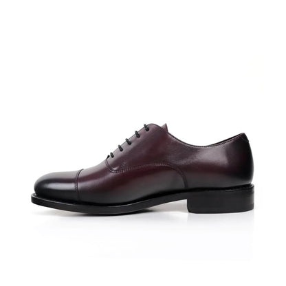 Rufus Burgundy Toecap Oxford