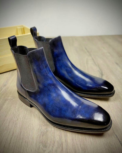 Raphael Navy Blue Patina Chelsea