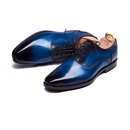 Oliver Navy Blue Patina Oxford