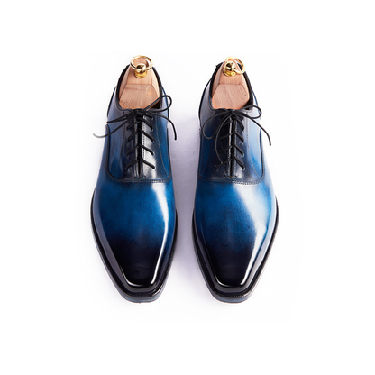 Oliver Navy Blue Patina Oxford