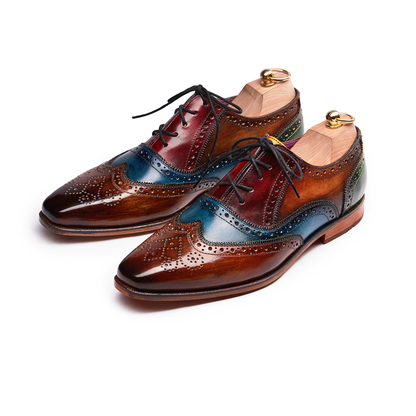 Noah Rainbow Patina Wingtip Oxford