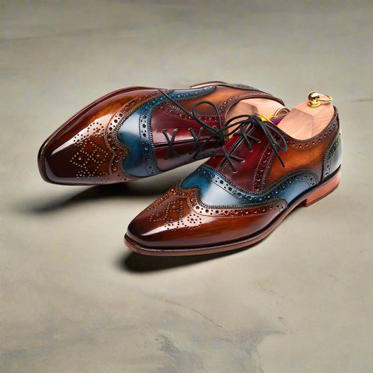 Noah Rainbow Patina Wingtip Oxford