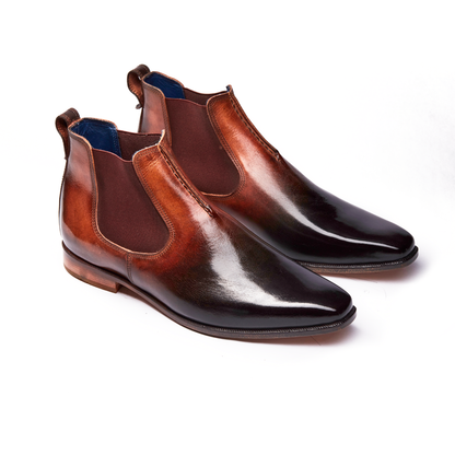 Jack Olive Green & Tan Patina Chelsea