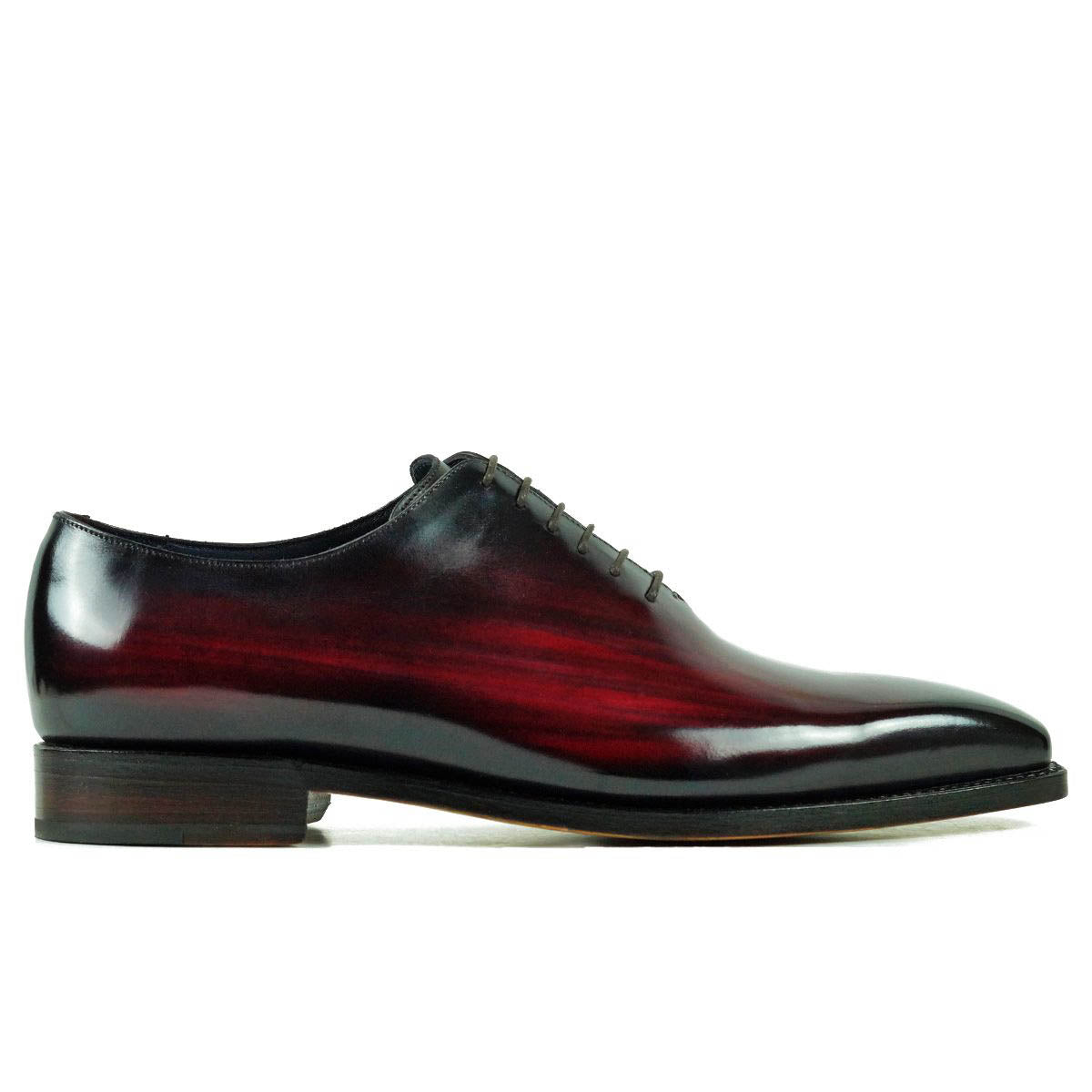 Stoke Wine Red Patina Wholecut Oxford