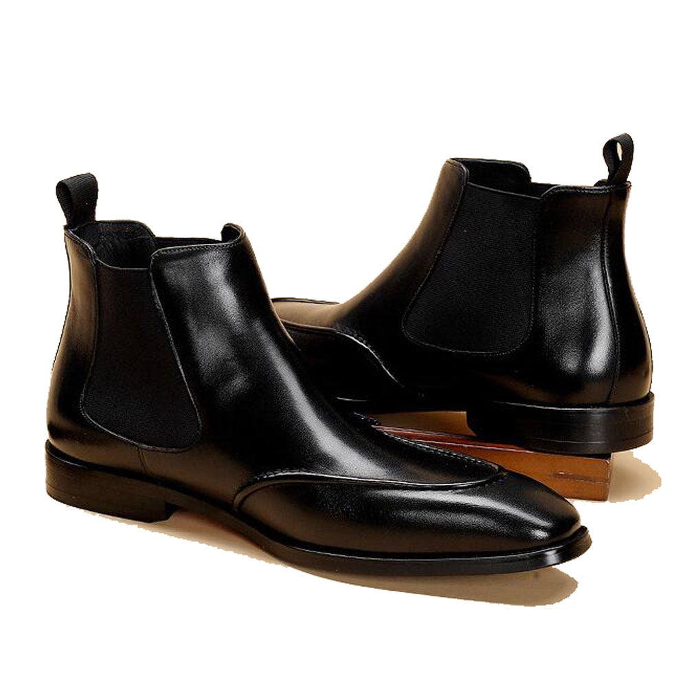 Hector Black Slip-on Chelsea Boot