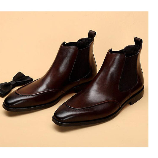 Hector Dark Brown Slip-on Chelsea Boot