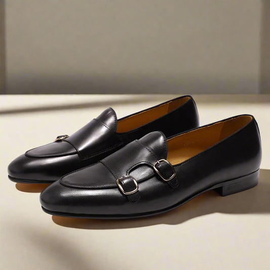 Thomas Black Monk Strap Loafer - Romèro Ferrera