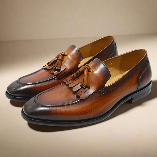 Dylan Tan Tassel Loafer - Romèro Ferrera