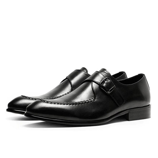 Genuine Leather Monk Strap Shoes – Custom Handmade Monk Strap Shoes ...