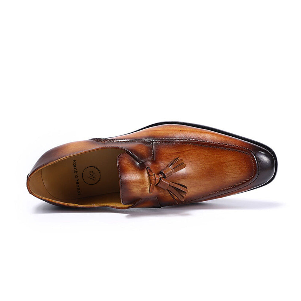Ryan Tan Tassel Loafer - Romèro Ferrera