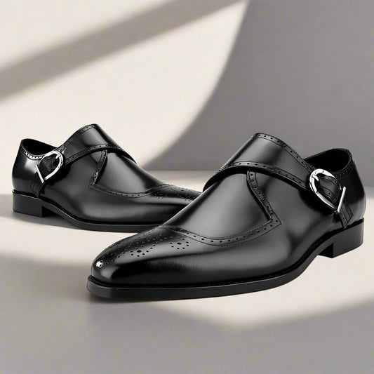 Karl Black Single Monk Strap - Romèro Ferrera