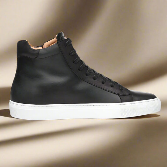 Robert Black High Top Sneaker